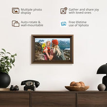 Load image into Gallery viewer, Dragon Touch Digital Picture Frame -10.1 WiFi Digital Photo Frame for Gifts,Show Videos on Auto-Rotate & Wall-Mountable Touch Screen Frame,Easy Share, Send via Phone APP, Email,Wood Brown