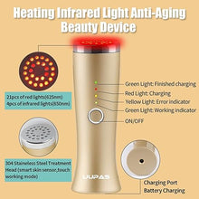 Load image into Gallery viewer, Red Light Therapy for Face - FDA Cleared - UUPAS LED Light Therapy Facial Massager for Face - Skin Tightening Machine for Anti Aging,Wrinkle Removal,Face Lift