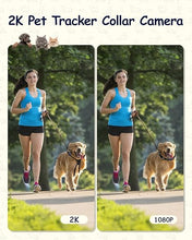 Load image into Gallery viewer, 2K Pet Collar Camera with 32GB SD Card,Cat Collar Camera with Phone app,20MP WiFi Dog Collar Camera,Pet Camera Accessories Newly Upgraded,Lightweight Action Camera with Remote