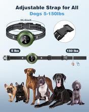 Load image into Gallery viewer, 2-in-1 Dog Shock Collar & Dog Bark Collar - Smart Anti Barking Dog Training Collar with 5 Adjustable Sensitivity & 3300FT Remote for All Breeds IP67 Waterproof Rechargeable E-Collar (Green)