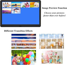 Load image into Gallery viewer, Atatat 10 Inch Digital Photo Frame with 1920x1080 IPS Screen, Digital Picture Frame with 1080P Video, Music, Slideshow, Adjustable Brightness, Auto Rotate, Photo Deletion, Remote