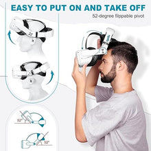 Load image into Gallery viewer, Hurra Head Strap with Battery for Oculus Quest 2, 10000mAh Fast Charging Battery Pack Extend 8H Playtime, Counter Balance Adjustable Elite Strap Replacement Accessories Enhanced Comfort Support in VR