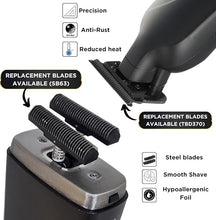Load image into Gallery viewer, Supreme Trimmer Vader Trimmer & Crunch Foil Shaver Barber Haircutting Kit | Professional DLC T-Blade Beard Trimmer ST3778 & STF602 Waterproof IPX6 Shaver Set | Black