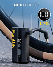 Load image into Gallery viewer, Fanttik X9 Ace Mini Bike Tire Pump, 32s Fast Inflate Bike Pump with Guage, 150PSI Electric Air Pump with Presta and Schrader Valve, Suitable for Road Bike, Mountain Bike, E-Bike, City Bike
