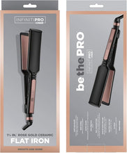 Load image into Gallery viewer, INFINITIPRO BY CONAIR Rose Gold Ceramic Flat Iron, 1 3/4-inch
