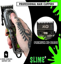 Load image into Gallery viewer, TPOB Slime 2 Professional Hair Clippers Collection (Black with Splatts)