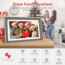 Load image into Gallery viewer, FRAMEO Digital Picture Frame- 15.6inch Digital Photo Frame with 1920 * 1080 IPS Touch Screen FHD Disply,Built-in 32GB Storage,Wall-Mounted,Digital Frame Share Photos and Videos via Free App