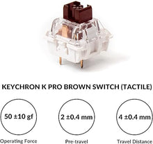 Load image into Gallery viewer, Keychron V3 Wired Custom Mechanical Keyboard, TKL Tenkeyless QMK/VIA Programmable Macro with Hot-swappable Keychron K Pro Brown Switch Compatible with Mac Windows Linux (Frosted Black-Translucent)