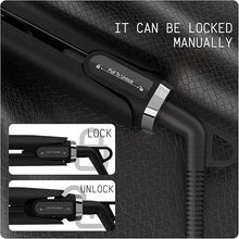 Load image into Gallery viewer, K&K Flat Iron Small Mini Tourmaline Titanium Hair Straightener 0.5 inch Plate 4D 360°Swivel LED Display for Woman Short Hair Adjustable Temperature Dual Voltage Auto Shut Off(Black)