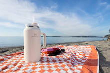 Load image into Gallery viewer, Stanley Quencher H2.0 FlowState Stainless Steel Vacuum Insulated Tumbler with Lid and Straw for Water, Iced Tea or Coffee, Smoothie and More, Cream, 64 oz