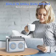 Load image into Gallery viewer, Portable Cassette Player Recorder with Bluetooth Transmitter, Walkman Cassette Tape Player with Headphone Jack, Build-in Speaker, Microphone Jack, Powered by AC Adapter or AA Battery
