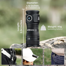 Load image into Gallery viewer, sofirn LED Small Flashlight USB C Rechargeable, SC13 Bright 1300 Lumens EDC Keychain Flashlights with IPX8 Waterproof, Portable Key Ring Mini Flash Light for Everyday Carry Camping Hiking