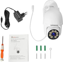 Load image into Gallery viewer, Wi-Fi Security Camera Outdoor 1080P, RTSP IP Surveillance Home WiFi Camera, 350°/120° Pan Tilt Auto Tacking, Human Detection, Color Night Vision, IP66