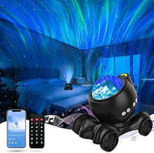 Load image into Gallery viewer, Aurora Projector, Galaxy Projector for Bedroom Built-in Bluetooth Speaker, White Noise Night Light Projector for Kids Adult, Star Projector for Bedroom/Ceiling/Party/Gift (Black)