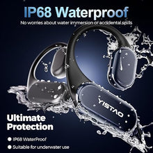 Load image into Gallery viewer, True Bone Conduction Headphones, Open Ear Earbuds with Ear Hooks, Up to 60H Playtime with Case, Bluetooth 5.3, IP68 Waterproof, Open Ear Headphones for Running, Yoga, Gym