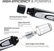 Load image into Gallery viewer, Ear and Nose Hair Trimmer Clipper - 2024 Professional Painless Eyebrow & Facial Hair Trimmer for Men Women,Battery-Operated Trimmer with IPX7 Waterproof,Dual Edge Blades for Easy Cleansing Black