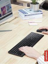Load image into Gallery viewer, Lenovo 510 Wireless Combo with 2.4 GHz USB Receiver, Slim Full Size Keyboard, Full Number Pad, 1200 DPI Optical Mouse, Left or Right Hand, GX30W75336, White