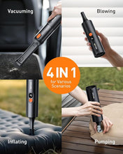 Load image into Gallery viewer, OXILAM Car Vacuum Portable - Handheld Vacuum Cordless 14000PA High Power, 4 in 1 Small Vacuum, Blow & Suction 2 in 1, Up to 30 Mins Runtime, Cordless Vacuum Cleaner for Home, Pet, Car, Office (Black)