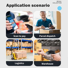 Load image into Gallery viewer, Wireless Barcode Scanner 1D QR Scanner Wireless Handheld Laser Bar Code Reader 3-in-1 with Bluetooth & 2.4G Wireless & USB Wired Works with iPad, Android Phone, iPhone, Laptop-U26