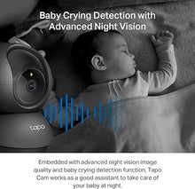 Load image into Gallery viewer, Tapo TP-Link 2K Pan/Tilt Indoor Security Camera for Baby Monitor, Pet Camera, Motion Detection & Tracking, 2-Way Audio, Cloud & SD Card Storage, Works w/Alexa & Google Home, Black, C211(2-Pack)