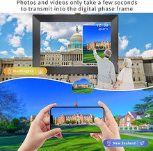 Load image into Gallery viewer, Uhale Digital Picture Frame WiFi 10.1 Inch HD Digital Photo Frame 1280x800 IPS Touch Screen with 16GB Storage,Digital Frame Send Photos and Videos via Free apps-Women Men Anniversary Birthday Gifts