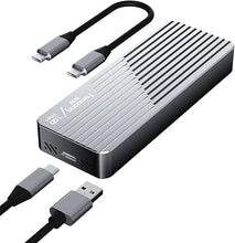 Load image into Gallery viewer, fanxiang SSD Enclosure with Cooling Fan, USB 3.2 Gen 2 (10 Gbps), M.2 NVME/SATA SSD Enclosure, USB Adapter/Reader, M.2 Enclosure, Supports M and B+M Keys and Size 2230/2242/2280 SSDs, MD85