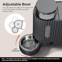 Load image into Gallery viewer, Gardner Pet Automatic Gravity Cat Food Feeder and Water Dispenser Stainless Steel Two-in-One Set Large Capacity Dispenser for Medium, Large Dogs, Puppies, Kittens, Rabbits-(1.6 Gallons x 2)