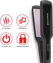 Load image into Gallery viewer, Remington 1 3/4" Flat Iron, Hair Straightener with Anti-Static Technology, 30-Second Heat Up & 60 Minute Auto Shut-off, 30% Longer Ceramic Floating Plates, Titanium + Ceramic Coating