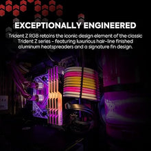 Load image into Gallery viewer, G.SKILL Trident Z RGB Series (Intel XMP) DDR4 RAM 16GB (2x8GB) 3600MT/s CL18-22-22-42 1.35V Desktop Computer Memory UDIMM (F4-3600C18D-16GTZRX)