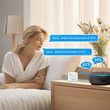 Load image into Gallery viewer, Smart Wi-Fi Temperature and Humidity Sensor, Inkbird Indoor White Hygrometer Thermometer Monitor with Alarms, Historical Graphs, 1 Year Data Cloud Storage, Ideal for Home Reptile Greenhouse