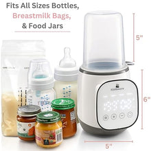 Load image into Gallery viewer, Baby Bottle Warmer for Breastmilk - 5-in-1 Feeding Bottle Warmers for all Bottles, Food Jars, and Breastmilk Bags - Smart Accurate Temperature Control, Automatic Shut-Off Milk Warmer for Baby