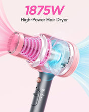 Load image into Gallery viewer, Wavytalk Ionic Hair Dryer Blow Dryer with Diffuser & Comb for Curly Hair Professional 1875W High Power Dryer with Ceramic Technology for Fast Drying as Salon Light and Quiet
