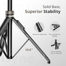 Load image into Gallery viewer, Sensyne 72"" Phone Tripod, Extendable Tripod for iPhone & Selfie Stick with Detachable Phone Holder & Wireless Remote, iPhone Tripod Compatible with All Cell Phones, Camera, Black