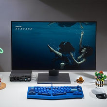 Load image into Gallery viewer, Keychron Q8 Wired Custom Mechanical Keyboard Knob Version, 65% Alice Layout QMK/VIA Programmable with Hot-swappable Gateron G Pro Red Switch Double Gasket Compatible with Mac Windows Linux (Blue)