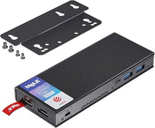 Load image into Gallery viewer, MeLE Fanless Mini PC Stick N100 PCG02 Pro 8GB LPDDR4x 128GB eMMC Micro Computer 2X HDMI 4K WiFi 5 BT5.1 Gigabit Ethernet, Support Linux, PD3.0 Protocol on Business IoT Office Digital Signage MES WMS
