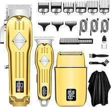Load image into Gallery viewer, SUNNOW Hair Clippers Professional Cordless for Men, Beard Trimmer Hair Trimmer Electric Foil Shavers Razor Kit, Rechargeable Hair Cut Machines Men's Beard Grooming Kit for Home, Barber
