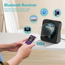 Load image into Gallery viewer, CD Player Bluetooth Desktop CD Player with Speakers for Home Portable Music CD Players with RC, LED Display, FM Radio, Timer, Support Headphone/USB/TF/AUX Playback