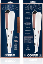Load image into Gallery viewer, Conair Double Ceramic Flat Iron, 1 1/2-inch , White