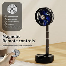 Load image into Gallery viewer, Socool 20000mAh 8 Inch Portable Fan Battery Operated Fan, Oscillating Charging Fan, Remote Control LED Light, 112 Hours Portable Foldable Fan for Camping Travel Outdoor