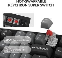 Load image into Gallery viewer, Keychron K10 Max Wireless Custom Mechanical Keyboard, QMK 2.4 GHz Bluetooth Full-Size with Hot-swappable Keychron Super Red Switch Compatible with Mac Windows Linux (RGB Backlit)