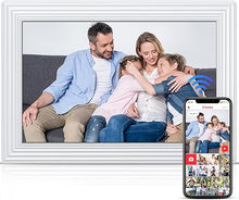 Load image into Gallery viewer, 5G Digital Picture Frame 10.1 Inch WiFi Digital Photo Frame,1920 * 1200 HD IPS Touch Screen Smart Cloud Photo Frame, to Share Photos Or Videos Remotely Via Frameo APP-16G