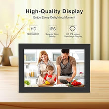 Load image into Gallery viewer, Bgift 10.1 Inch WiFi Digital Picture Frame, Digital Photo Frame with 32GB Storage and SD Card Slot, IPS HD Touch Screen Share Photos and Videos Remotely via APP - Ideal for Family and Friends