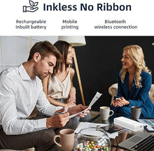 Load image into Gallery viewer, HPRT Wireless Portable Printers - Portable Printers Wireless for Travel, Mobile Office, School, Home - Bluetooth Wireless Printer Compatible with iOS Android