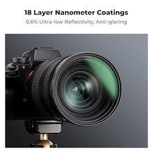 Load image into Gallery viewer, K&F Concept 55mm Variable Star Filter Cross Screen Starburst Filter 4, 8 Points -18 Layer Coating Ultra Slim Optical Glas Camera Lens Filter with 3 Cleaning Cloth