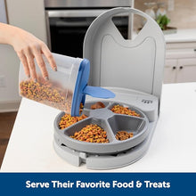 Load image into Gallery viewer, PetSafe Automatic Dog Feeder, 5 Meals, 40 oz Capacity, Plastic, for Dry Food, Multiple Pets