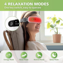 Load image into Gallery viewer, NOWWISH Eye Massager with Heat and Compression - Smart Eye Mask with Bluetooth Music and Vibration, Christmas Birthday Gifts for Women Men