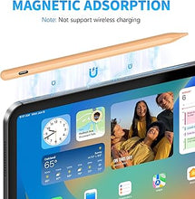 Load image into Gallery viewer, DRYMOKINI Stylus Pen for Touchscreen, Active Stylus Compatible for Android and iOS Tablet/Phones, Rechargeable Universal Stylist Pencil Compatible for A-pple/i-Pad/Phone Tablet, Peach Orange