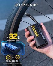 Load image into Gallery viewer, Fanttik X9 Ace Mini Bike Tire Pump, 32s Fast Inflate Bike Pump with Guage, 150PSI Electric Air Pump with Presta and Schrader Valve, Suitable for Road Bike, Mountain Bike, E-Bike, City Bike