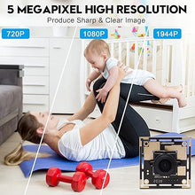 Load image into Gallery viewer, SVPRO 170 Degree Wide Angle 5 Megapixel Fisheye Lens USB Webcam Camera Module for Portable Video System