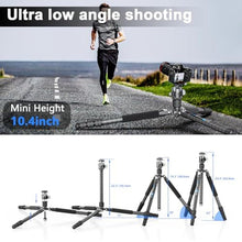 Load image into Gallery viewer, 72.6'' Carbon Fiber Tripod Camera Monopod WEYLLAN Heavy Duty Tripod for Camera, 32.5mm Tube, Professional Camera Tripod with 44mm Arca Low Profile Ball Head, DSLR Stand for Telescope, Camcorder, TripodBallHead_4691